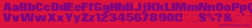 SurinDisplaySsi Font – Purple Fonts on Red Background