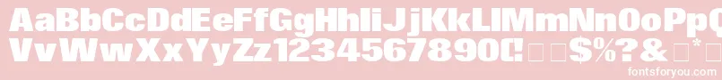 SurinDisplaySsi Font – White Fonts on Pink Background