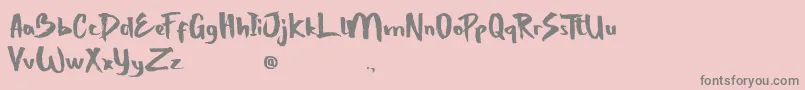 StrongBoldOne Font – Gray Fonts on Pink Background