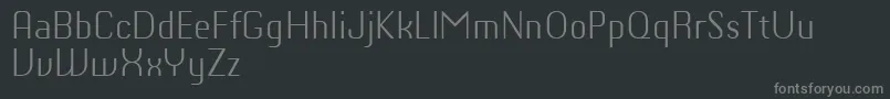 ChiqReducedLight Font – Gray Fonts on Black Background