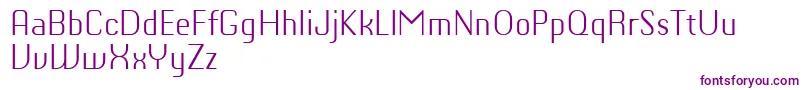 Czcionka ChiqReducedLight – fioletowe czcionki