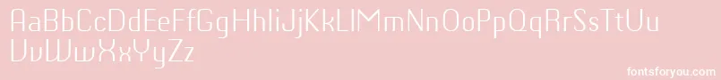 ChiqReducedLight Font – White Fonts on Pink Background
