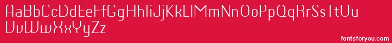 ChiqReducedLight Font – White Fonts on Red Background