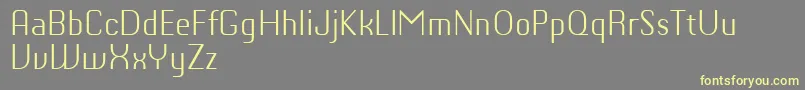 ChiqReducedLight Font – Yellow Fonts on Gray Background