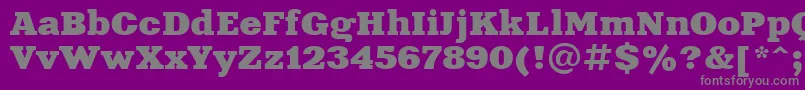 Шрифт Xna81C – серые шрифты на фиолетовом фоне