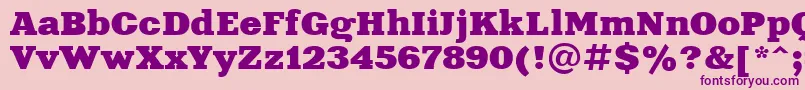 Xna81C-Schriftart – Violette Schriften auf rosa Hintergrund