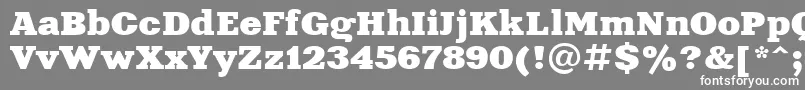 Шрифт Xna81C – белые шрифты на сером фоне