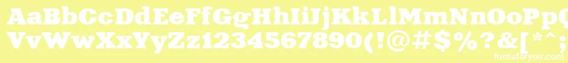 Xna81C Font – White Fonts on Yellow Background