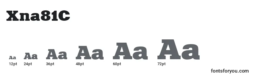 Xna81C Font Sizes