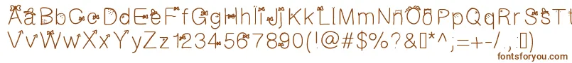 Шрифт Galfont – коричневые шрифты на белом фоне