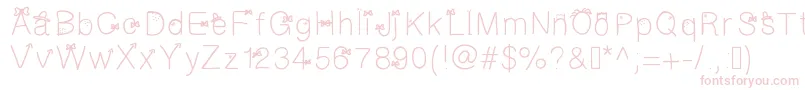 Galfont Font – Pink Fonts on White Background