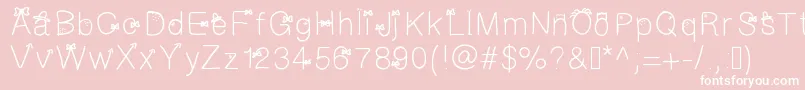 Galfont Font – White Fonts on Pink Background