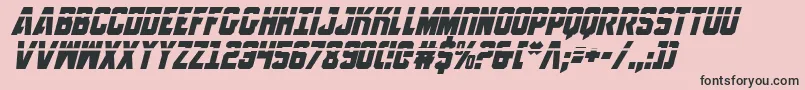 AnitllesLaserItalic Font – Black Fonts on Pink Background