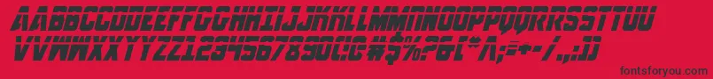 AnitllesLaserItalic Font – Black Fonts on Red Background