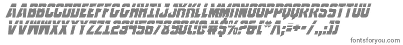 AnitllesLaserItalic Font – Gray Fonts on White Background