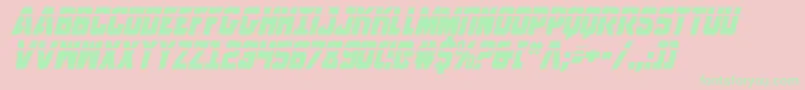 AnitllesLaserItalic Font – Green Fonts on Pink Background