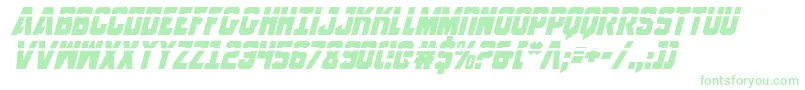AnitllesLaserItalic Font – Green Fonts on White Background