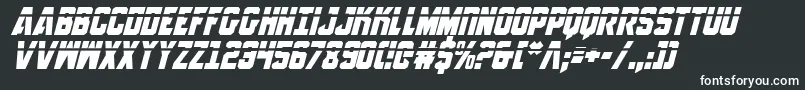 AnitllesLaserItalic Font – White Fonts on Black Background