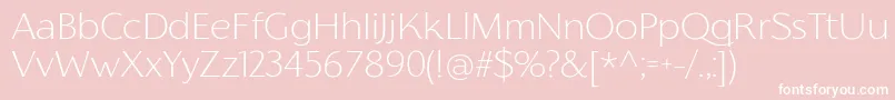 FlorentiaExtralightTrial Font – White Fonts on Pink Background