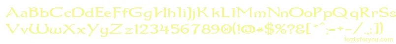 Dum1wide Font – Yellow Fonts