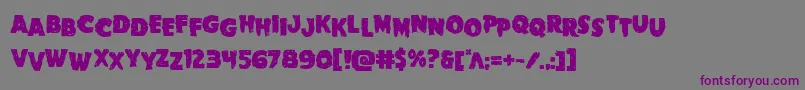 Goblincreekstag Font – Purple Fonts on Gray Background