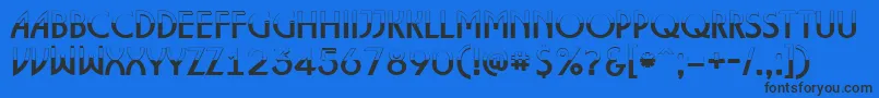 ALancetbw Font – Black Fonts on Blue Background