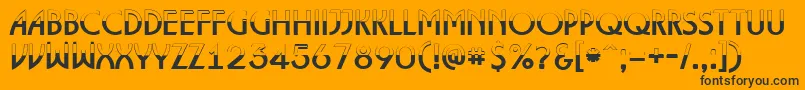 ALancetbw Font – Black Fonts on Orange Background