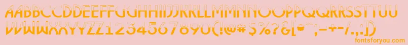 ALancetbw Font – Orange Fonts on Pink Background