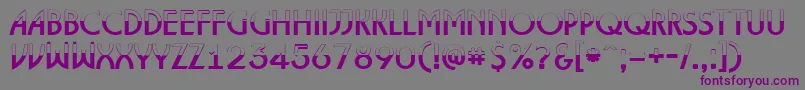 ALancetbw-Schriftart – Violette Schriften auf grauem Hintergrund