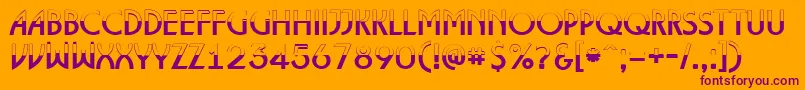 ALancetbw Font – Purple Fonts on Orange Background