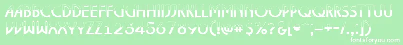 ALancetbw Font – White Fonts on Green Background