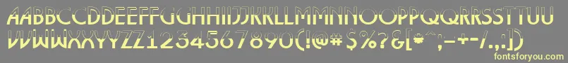 ALancetbw Font – Yellow Fonts on Gray Background