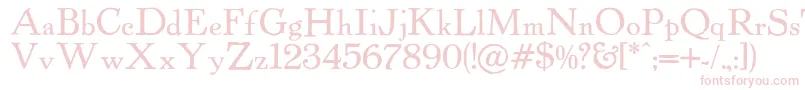 Powell Font – Pink Fonts on White Background