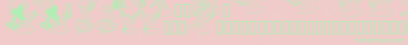 More about Ridiculousarts Font Ridiculousarts Font – Green Fonts on Pink Background