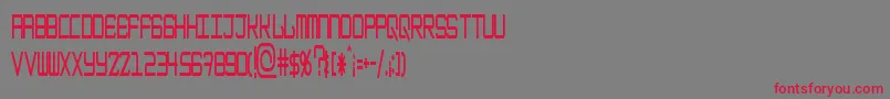 EpicenterBoldskinny Font – Red Fonts on Gray Background