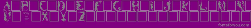 Police BizarroPlain – polices grises sur fond violet