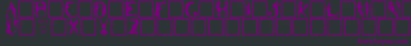 BizarroPlain Font – Purple Fonts on Black Background