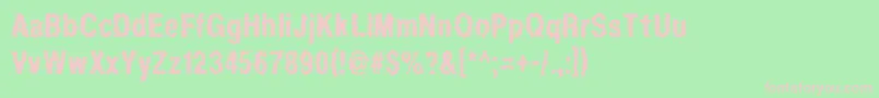 Regurgitation Font – Pink Fonts on Green Background