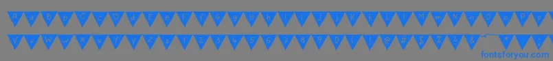 PaperBannerBold Font – Blue Fonts on Gray Background