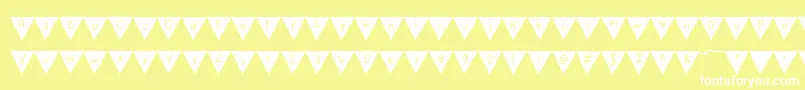 PaperBannerBold Font – White Fonts on Yellow Background