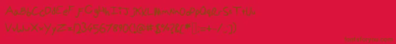 Подробнее о шрифте Ponellasfont Шрифт Ponellasfont – коричневые шрифты на красном фоне