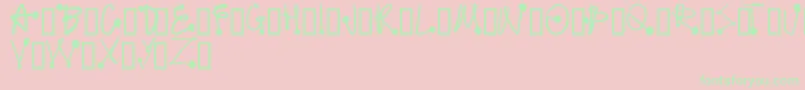 Proton Font – Green Fonts on Pink Background