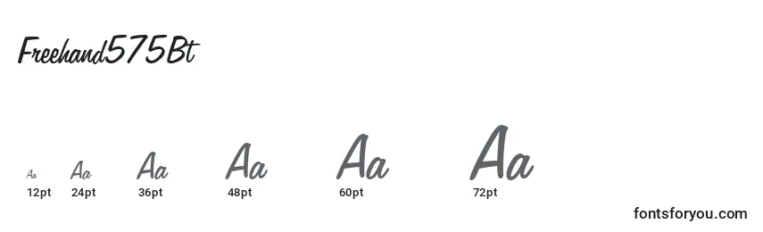 Freehand575Bt Font Sizes