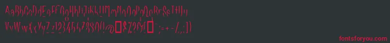 LinotypeFlamingo Font – Red Fonts on Black Background