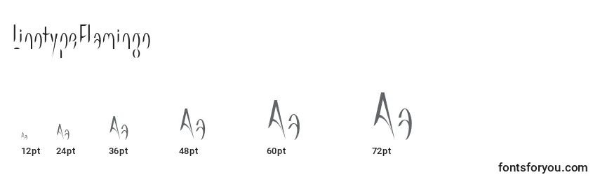 Размеры шрифта LinotypeFlamingo