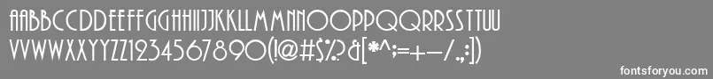 PlaindbNormal Font – White Fonts on Gray Background