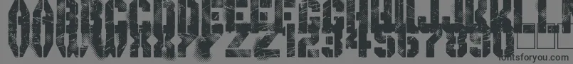 GimmeDanger-Schriftart – Schwarze Schriften auf grauem Hintergrund