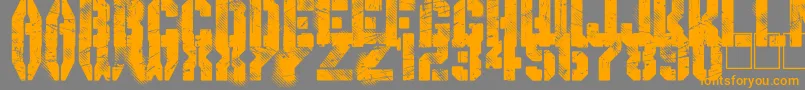 GimmeDanger Font – Orange Fonts on Gray Background