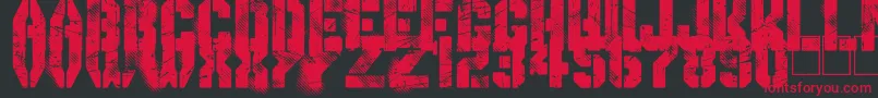 GimmeDanger Font – Red Fonts on Black Background
