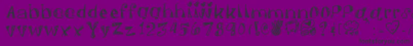 Springfunvibes Font – Black Fonts on Purple Background